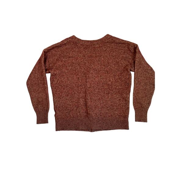 Madewell Cardigan Sweater Womens Medium Brown Merino Wool Button Front Relaxed - Picture 2 of 6